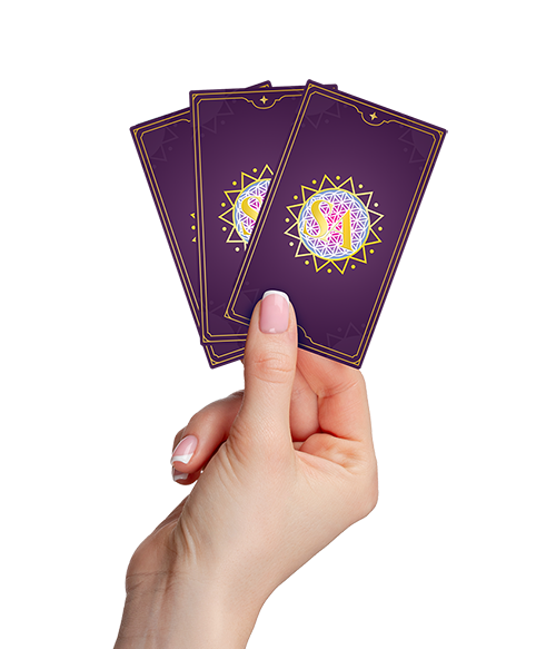 hand with cards